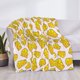 thumbnail image 3 of Fotbe Cheese Manta de Franela con Estampado, Manta Ultrasuave para Cama, Sofá, Auto, Hipoalergénica y Antibolitas-80"x60", 3 of 6