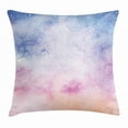 thumbnail image 1 of Navy and Blush Throw Pillow Cushion Cover, Abstract Watercolors Artistic Fantasy Soft Nebula Universe Inspired, Decorative Square Accent Pillow Case, 16 X 16 Inches, Blue Pink Salmon, by Ambesonne, 1 of 2