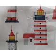 thumbnail image 5 of oneOone Georgette Viscose Red Fabric Sea Lighthouse Fabric For Sewing Printed Craft Fabric By The Yard 42 Inch Wide, 5 of 5