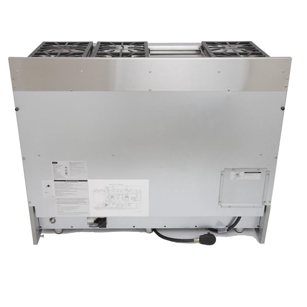 Pemberly Row Stainless Steel Dual Fuel Natural Gas Range in Silver