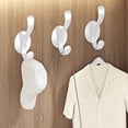 thumbnail image 6 of TOPRenddon 5-Pack Heavy Duty Adhesive Hooks – No-Drill Wall Mounted Organizers for Bathrooms, Entryways & Closets, White, 6 of 6