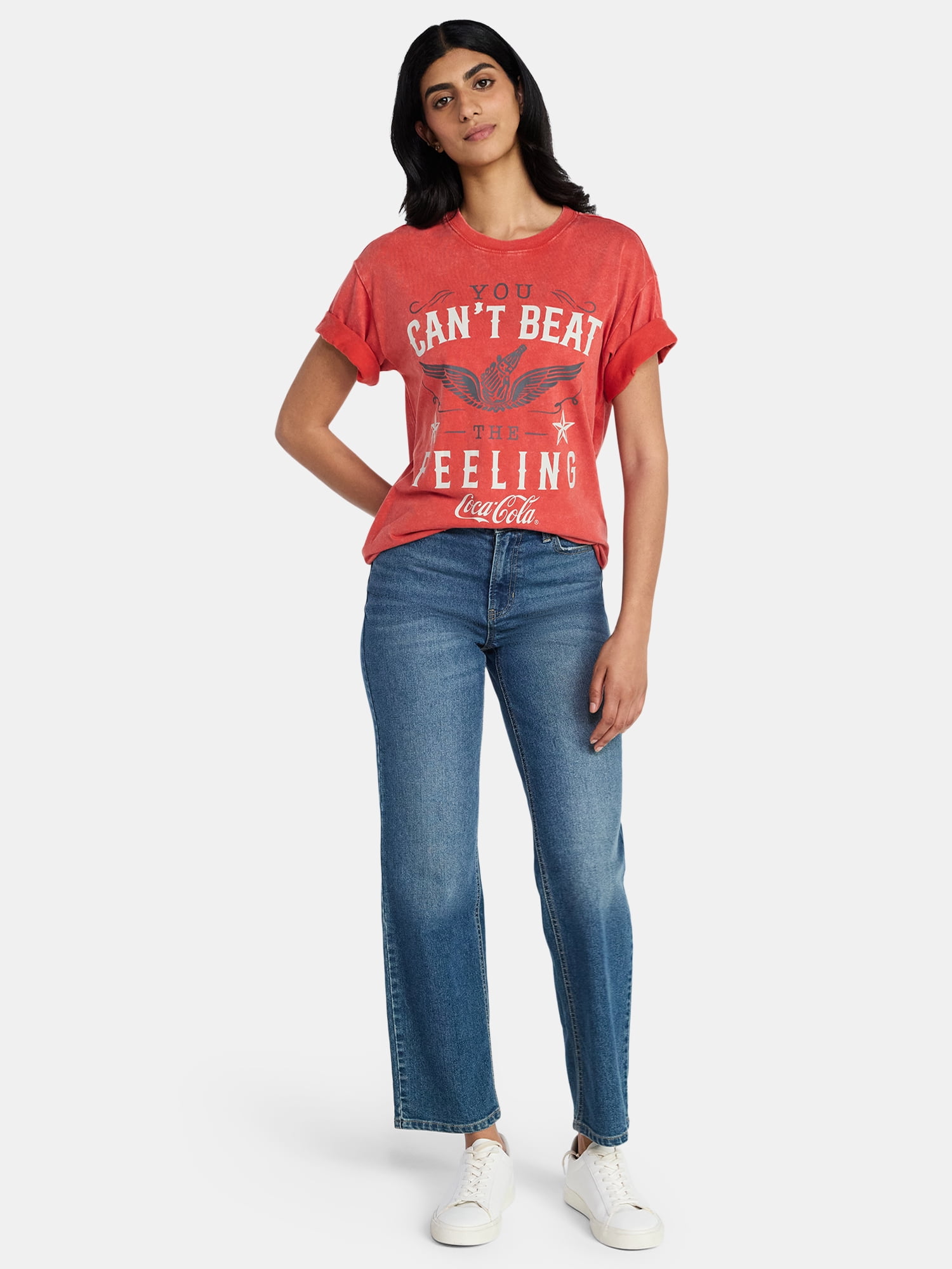 Coca-Cola Women's Graphic Tee with Short Sleeves, Sizes XXS-XXL