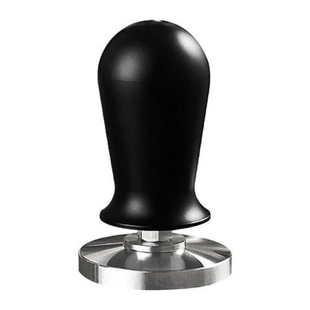 

58mm Espresso Coffee Tamper Stainless Steel Flat Base Coffee Press Hammer with Constant Spring Pressure B