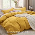 thumbnail image 2 of Yellow Duvet Cover Full Size - Soft Prewashed Full Duvet Cover Set, 3 Pieces, 1, 2 of 8