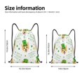 thumbnail image 2 of Wukai happy dog. St. Patricks Day Print Drawstring Backpack Bag Sport Gym Sackpack Large Size String Backpack Cinch for Women and Men-Small, 2 of 6