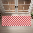 thumbnail image 2 of Red White Checkerboard Checkered Pattern Door Rugs,Washable Non Slip Door Mats Indoor,Decorative Door Mats,Entry Mat Indoor for Entrance,Bedroom,Kitchen,Bathroom,16"x47", 2 of 6