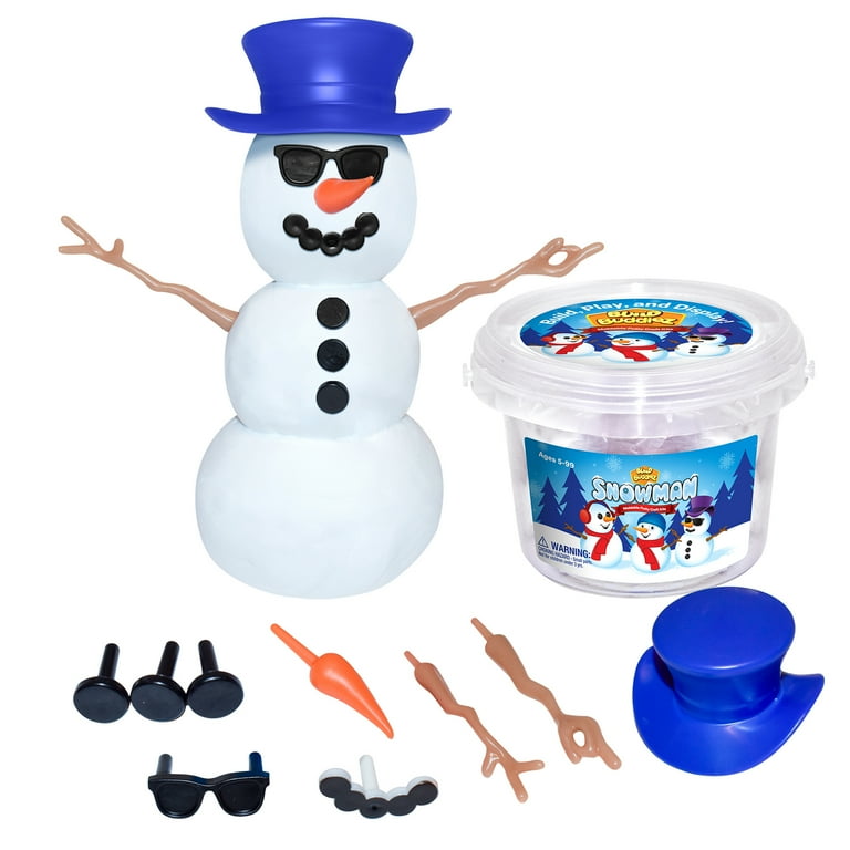 SnowMan★7点セット Build Buddiez: Snowman Craft Kit 3 Pack – Build-Play-Display