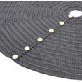 thumbnail image 2 of Knitted Christmas Tree Skirt Round with Oak Buttons, 2 of 7