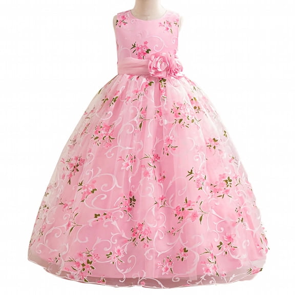Flower Girl Tulle Dress for Wedding Bridesmaid Ball Gown Evening Dresses