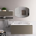 thumbnail image 5 of CHLOE Lighting CHLOE's Reflection Verical/Horizontal Hanging Squared-Oval Shaped Frameless Wall Mirror 32" Height, 5 of 6