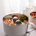 thumbnail image 2 of Cateissary Tazón de fideos instantáneos, fiambrera de acero inoxidable, contenedor de almacenamiento de taza de comida rápida de gran capacidad Rosado S, 2 of 6