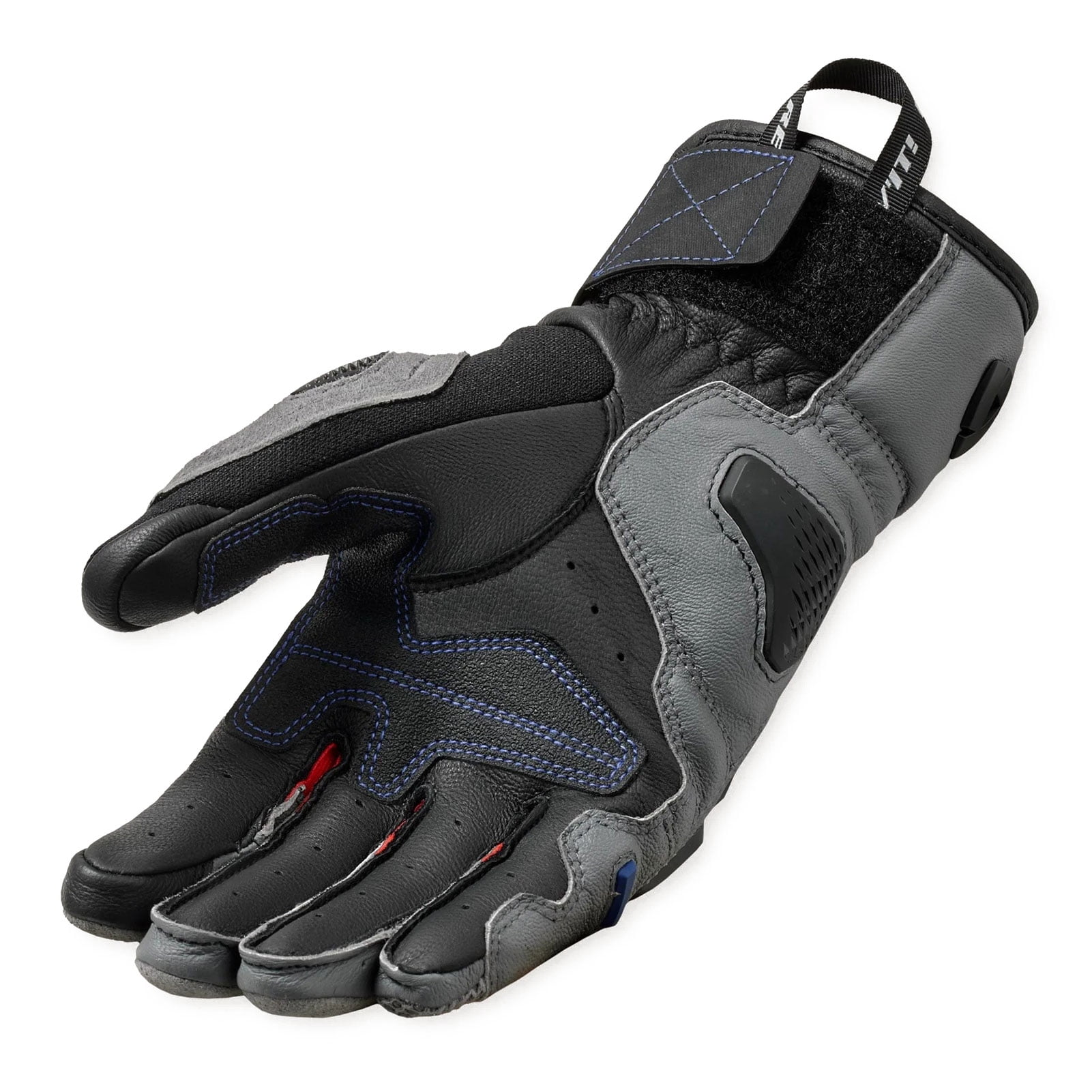REV'IT! Men's Sand 5 Gray/Red Motorcycle Glove, Size: 3XL (FGS235-3520-3XL)