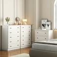 thumbnail image 5 of IDEALSOUL Dresser for bedroom,5 Drawer Dresser Tall White Dresser with Large Storage Space, for Bedroom,Hallway,Entryway, 5 of 15