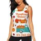 thumbnail image 1 of Fotbe Fall Pumpkins Blusas Sin Mangas para Mujer – Estilo Casual, Corte Suelto, Slim-Fit, Cuello Redondo Deportivo, Tops de Verano para Gimnasio y Yoga-XX-Large, 1 of 7