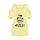 thumbnail image 3 of Puntoco Blusa de manga corta informal con estampado sin tirantes y cuello redondo para mujer Puntoco Puntoco-725, 3 of 5