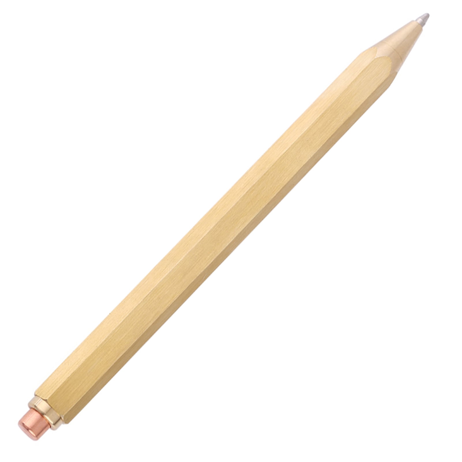 Brass Pen, Rass Ballpoint Pen Heavy Duty Copper Brass Pen Spring Ballpoint Pen For Office Gift Business