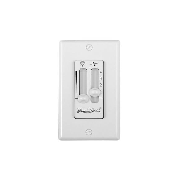 Wind River Fans Dual Fan Light Wall Control WHITE