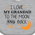 thumbnail image 4 of Inktastic I Love My Grandad to the Moon and Back Boys or Girls Baby Bib, 4 of 4
