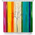 thumbnail image 1 of Shower Curtains 70" x 84" from DiaNoche Designs by Lam Fuk Tim - Rainbow Tree I, 1 of 1