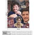 thumbnail image 2 of Cool #8 Pedro Pascal Blanket Ultra Soft Flannel Fleece Blanket Stylish Bedroom Living Room Sofa Warm Blanket All Season Use 40"*50" （100 * 130cm）, 2 of 6
