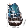 thumbnail image 6 of 1pc,Ceramic Incense Burner Waterfall Lotus Incense Burner Censer Lotus Flower Shape Home Crafts Ornament Decoration Ornament (Without Incense）, 6 of 6