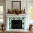 thumbnail image 5 of Mi Alma Flower Green Blue Tile Stickers - Removable Vinyl 4x4, 24 pcs, 5 of 13