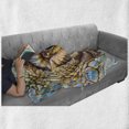 thumbnail image 5 of Reptile Soft Flannel Fleece Blanket, Graphic of Creepy Eye of Iguana with Colorful Details in Skin Tropical Theme Print, Cozy Plush for Indoor and Outdoor Use, 50" x 60", Multicolor, by Ambesonne, 5 of 5
