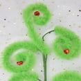 thumbnail image 5 of hengsof Christmas Green Furry Christmas Picks Furry Spiral Curly Sprays Elf Ornaments Stems for Christmas Tree Topper Filler Branches Home Office Holiday Party Decorations Gifts, 5 of 6