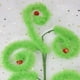 thumbnail image 5 of Adorno navideño verde peludo para árbol de Navidad, 40 cm, con tallos rizados de plástico decorativos para fiestas | Decoración festiva verde para árboles de Navidad, envoltura de regalos, repisas y, 5 of 6