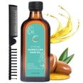 thumbnail image 1 of Aceite capilar con tratamiento de argán marroquí para un cuidado y reparación lujosos del cabello Tratamiento de aceite capilar con tratamiento de argán extrafuerte para puntas abiertas, cabello encre, 1 of 5