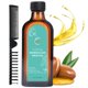 thumbnail image 1 of Aceite capilar con tratamiento de argán marroquí para un cuidado y reparación lujosos del cabello Tratamiento de aceite capilar con tratamiento de argán extrafuerte para puntas abiertas, cabello encre, 1 of 5