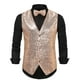 thumbnail image 1 of pstuiky Camiseta sin mangas para hombre, Blusa sin mangas con cuello en V, botones y pajarita con bolsillos estampados a la moda para hombre Tops elegantes para mujer s, 1 of 3
