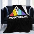 thumbnail image 1 of Manta de felpa extragrande de Imagine Dragons para sofá, cama y sofá. Suave, cálida y ligera, ideal para todos. 101 x 76 cm., 1 of 5
