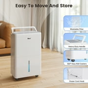 DuraComfort 50 Pint Dehumidifier for 4500 sq ft Basement & Large Rooms, Portable with Drain Hose, Powerful Humidity Control