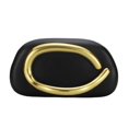 thumbnail image 1 of Bolso de mano Tasysain para mujer, piel sintética, asa metálica, negro, 1 of 7