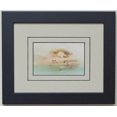 thumbnail image 1 of Post Card Frame for 3.5" X 5.5" Post Card Black Frame with Tan (Black Trim) Matting, 1 of 4