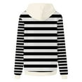 thumbnail image 5 of Giftesty Women's Three Styles Hooded Drop Shoulder Stripe Color Block Gradient Loose Fit Long Sleeve Soft Stylish Casual Sweatshirt Top for Daily Wear, 5 of 7