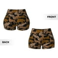 thumbnail image 4 of KLL Leopard Print Pattern Workout Shorts for Women Scrunch Short Gym Yoga Running Sport Active Exercise Fitness Shorts, 4 of 8