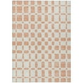 thumbnail image 2 of Addison Rugs Chantille Indoor/Outdoor Transitional Squares Peach Washable Rectangle Rug, 5' x 7'6", 2 of 6