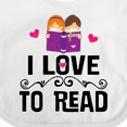 thumbnail image 4 of Inktastic I Love to Read Girls Baby Bib, 4 of 4