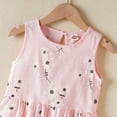 thumbnail image 5 of Odeerbi Infant Girls Tank Dress Floral Sun Dress 6-36 Months Children's Sleeveless Dresses Baby Cute Printed Dresses Pink, 5 of 6