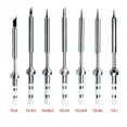 thumbnail image 2 of BE-TOOL Original Replacement Solder Tip for TS100 Digital LCD Soldering Iron, 105mm Length Soldering Iron Silver (TS-K), 2 of 7
