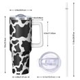 thumbnail image 2 of 40oz Tumbler with Handle and Straw, Vacuum Insulated Stainless Steel Travel Mug, Fits Car Cup Holder, Animal Print, 2 of 6