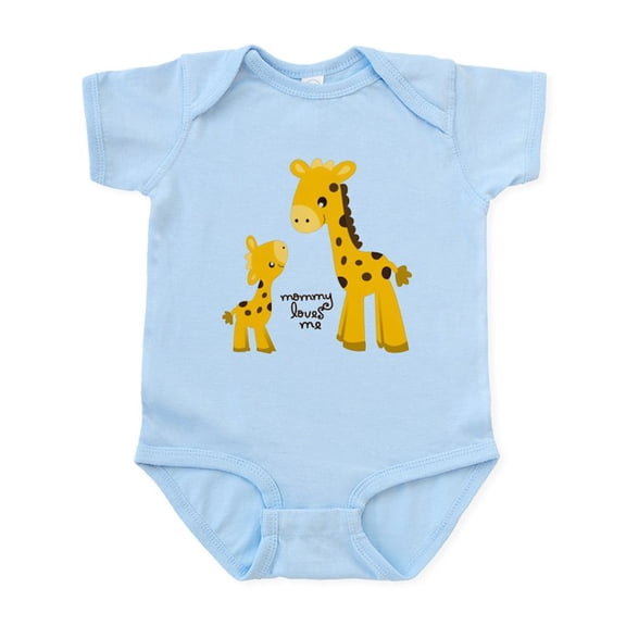 CafePress - Mother And Child Giraffe Infant Bodysuit - Baby Light Bodysuit, Size Newborn - 24 Months