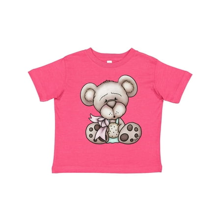 

Inktastic Teddy Bear with Cookie Gift Toddler Boy Girl T-Shirt