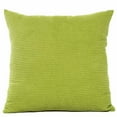 thumbnail image 2 of Rkxzt Throw Pillow Covers Soft Velvet Corduroy Striped Square Throw Pillows Cushion Cover for Couch Summer Decoration 18 X 18 Inch Grass Green, 2 of 2