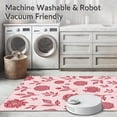 thumbnail image 5 of ODIKA 8'x10' Machine Washable Non-Slip Area Rug, Elegant Botanical Throw High Traffic Rug with Pad, Pink, 586230, 5 of 8