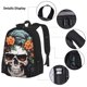 thumbnail image 3 of Fotbe Flower Horn Skull Set Escolar 3 en 1 para Niños - Mochila Duradera con Lonchera Aislante y Estuche para Lápices - Mochila Escolar para Niños y Niñas, 3 of 7