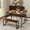 4PC-Brown, variant on Enyopro 4 Piece Dining Table Set for 4 with Bench and Chairs, Marble-Look Kitchen & Dining Room Table Set, Space-Saving Rectangular Table Set for Small Spaces, Apartments, Breakfast Nook
