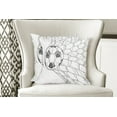 thumbnail image 4 of Ambesonne Black White Throw Pillow Cover 2 Pack, Soccer Ball in Net, 18", Black White, 4 of 6